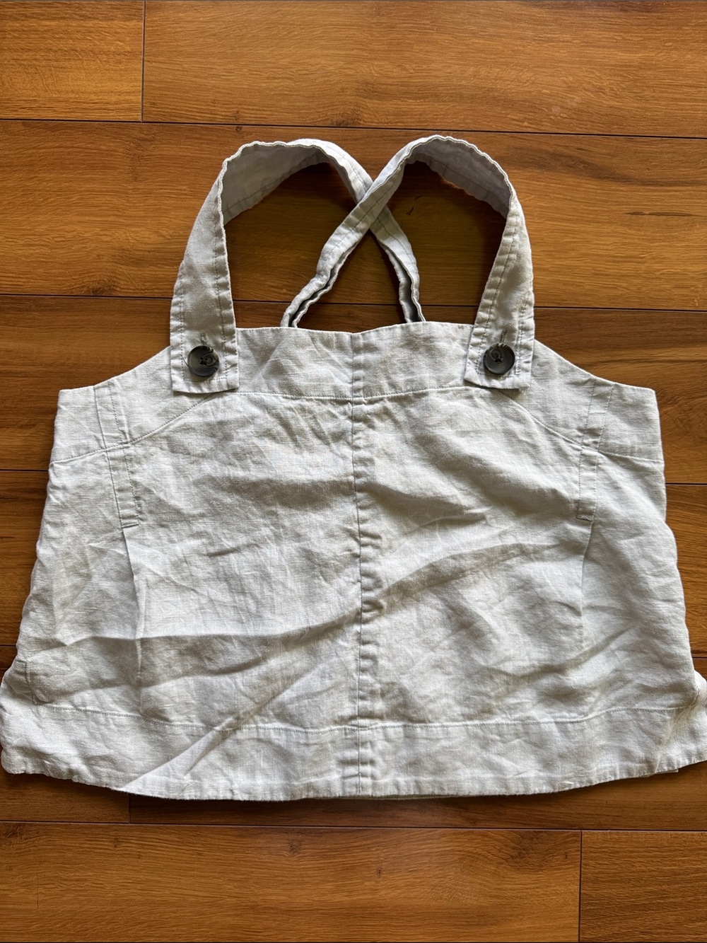 Everlane Gray Linen Top 12
